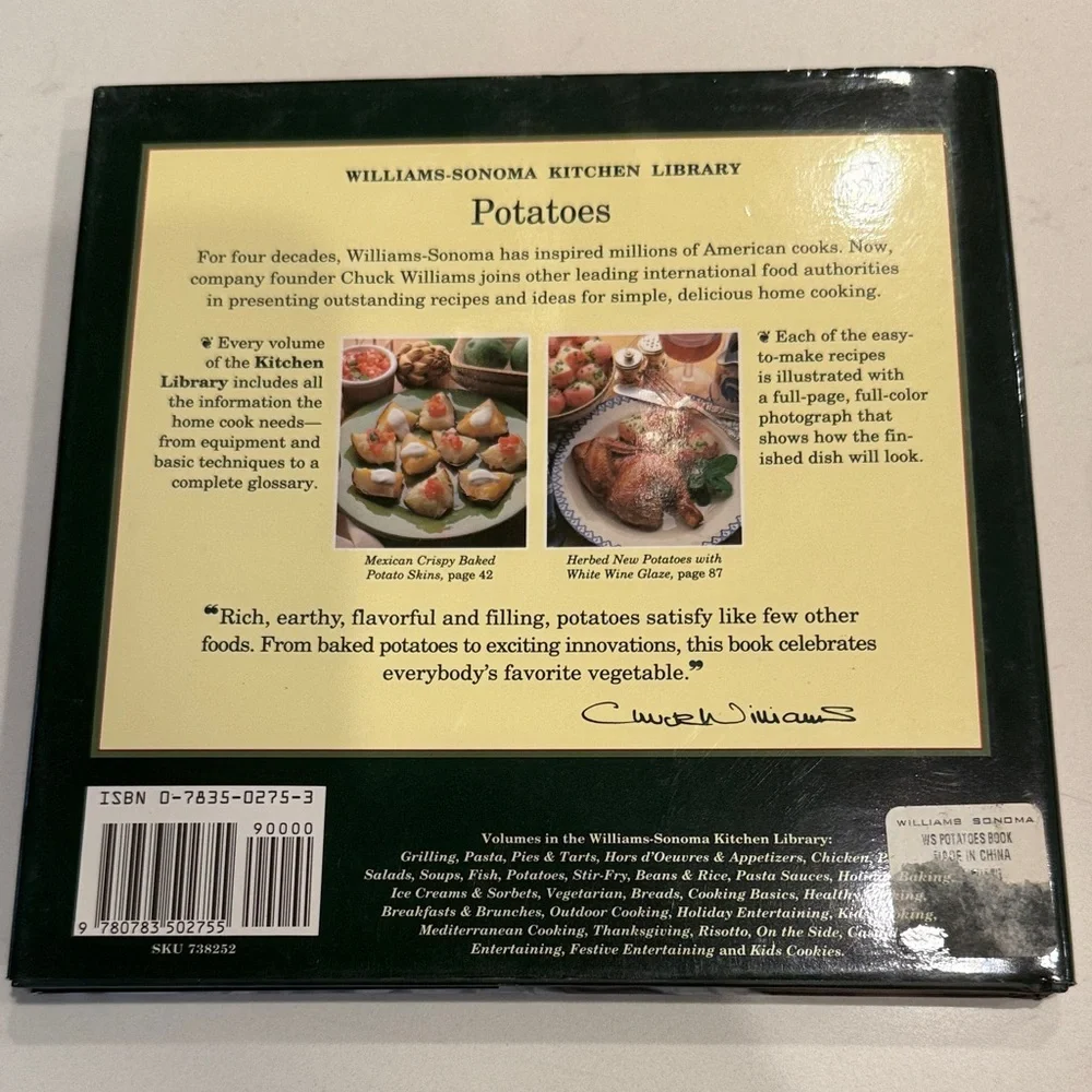 Williams Sonoma Kitchen Library Potatoes Cookbook - Vibrant Colors